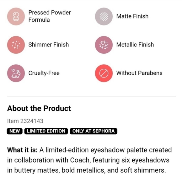 Coach x Sephora rexy eyeshadow palette - Picture 5 of 10